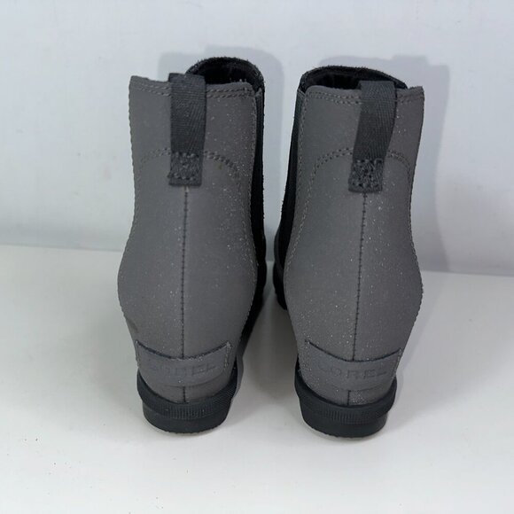 Sorel Joan Of Arctic Wedge II Chelsea Booties Size Youth 4 Quarry Gray - Picture 7 of 13